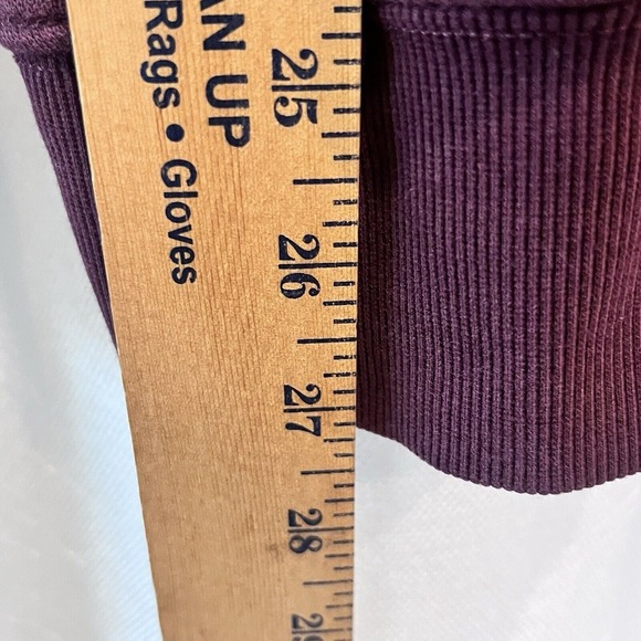 Vans‎ Hoodie Adult Small Maroon Long Sleeve Spell Out Pockets Skate Surf Style - Picture 10 of 12